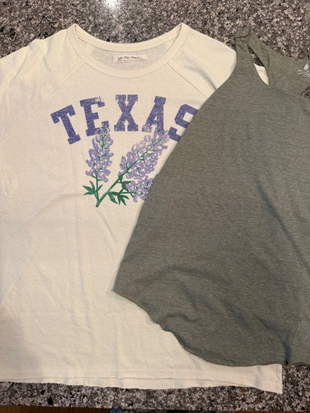 We the Free Texas Tee and green halter tank by FP Movement BOTH NWOT MEDIUMS
